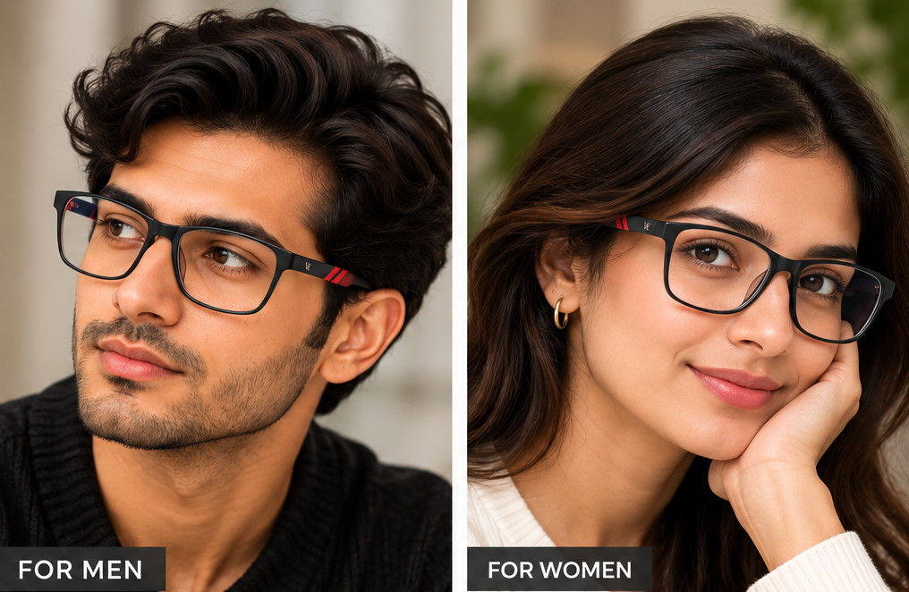 Vidaestilio Urban Pulse – Black Rectangular Eyeglasses
