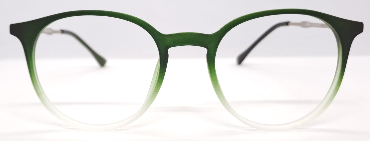 VE Green With White Round Frame for Men & Women