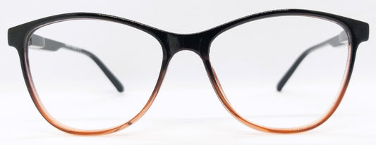 VE Black & Orange Round Frame for Men & Women
