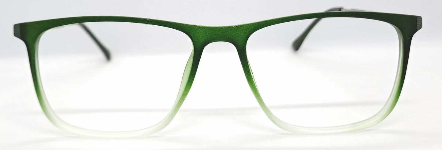 VE Green With White Rectangle Frame for Men & Women