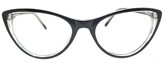 VE Black Cat Eye Frame for Men & Women