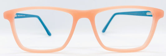 VE Orange Rectangle Hustle Frame for Men & Women