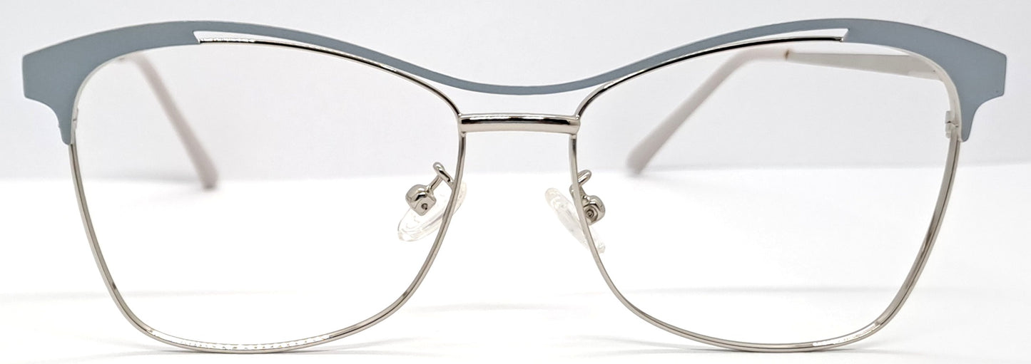 VE Cateye Silver & Gray Frame