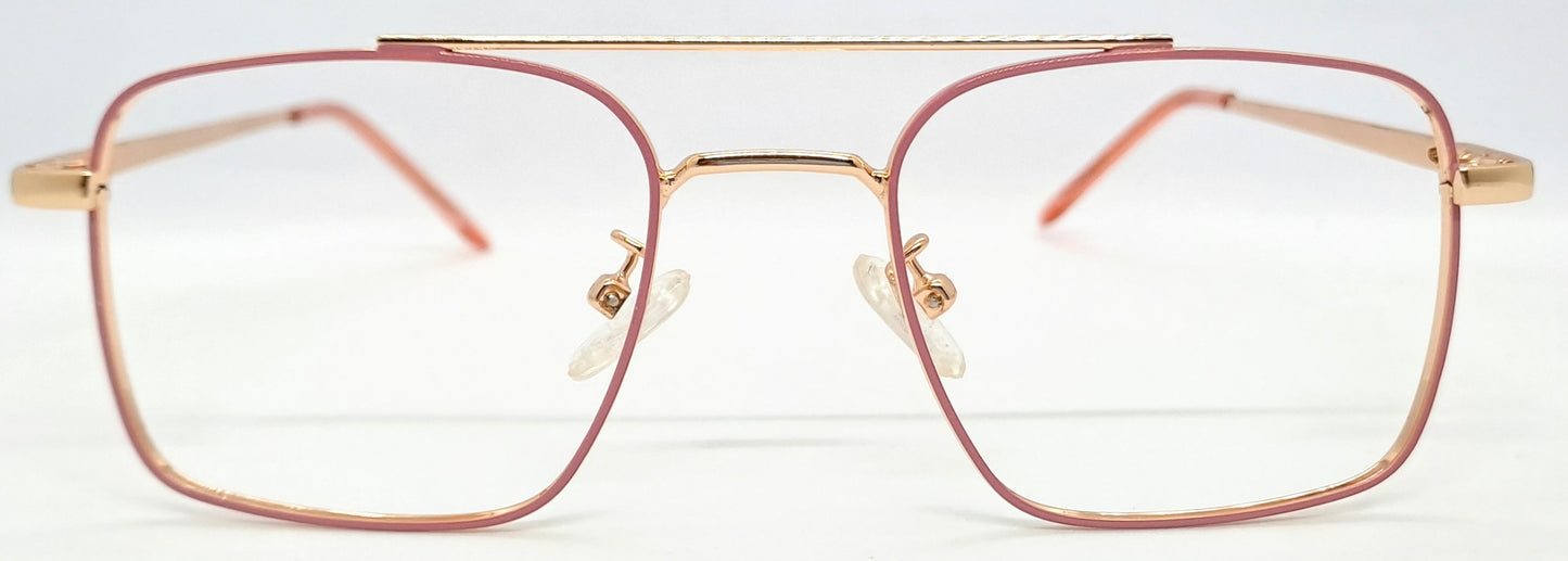 VE Pink & Gold Square Frame