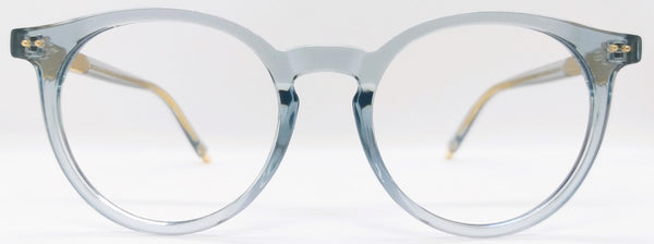 VE Target Transparent Blue Round Frame for Men & Women