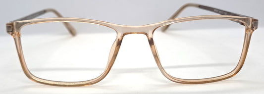 VE Yellow Transparent Rectangle Frame for Men & Women