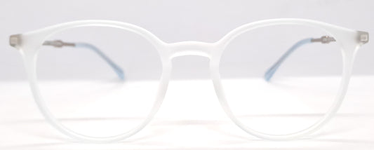 VE White Round Frame for Men & Women