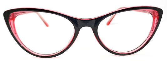 VE Black & Pink Cat Eye Frame for Men & Women