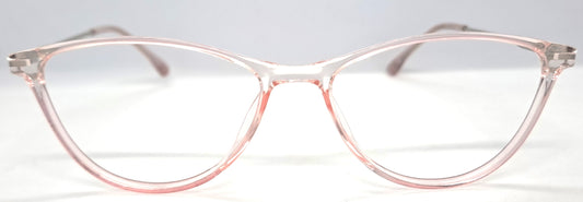 VE Transparent Pink Cat Eye Frame for Men & Women