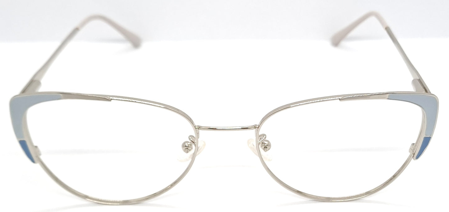 VE Cateye Silver Grey Frame