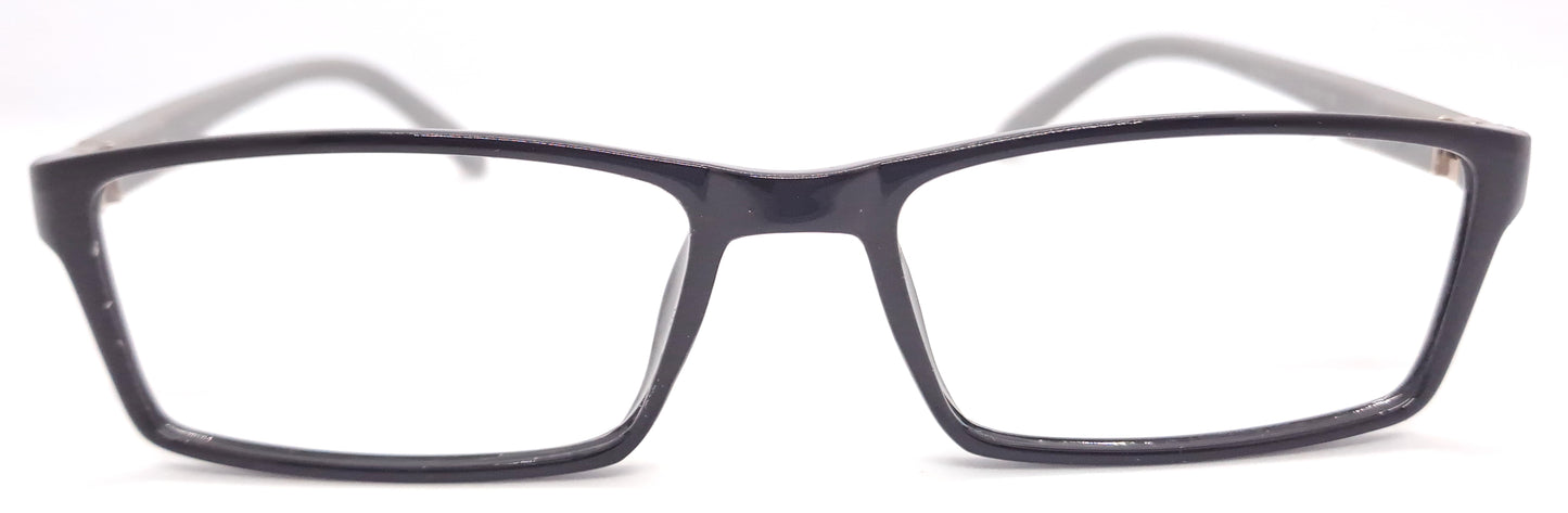 VE Black & Grey Rectangle Frame for Men & Women