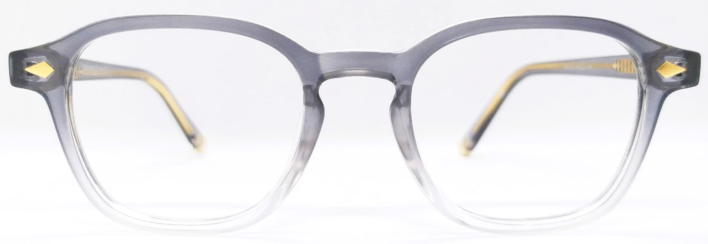 VE Target Grey & White Transparent Square Frame for Men & Women
