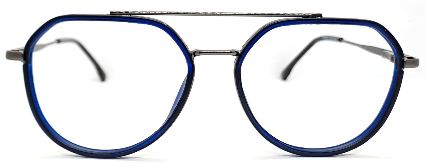 VE Round Blue Frame