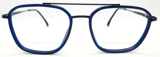 VE Blue Square Computer Glass Frame