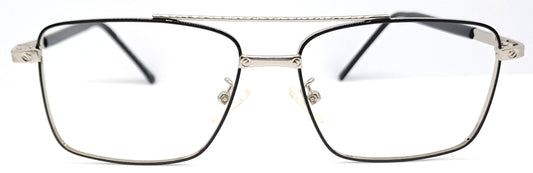 VE Rectangle Black & Silver Frame