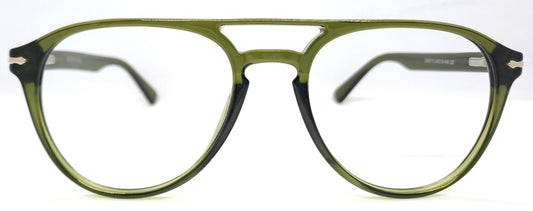 VE Transparent Green Aviator Frame for Men & Women