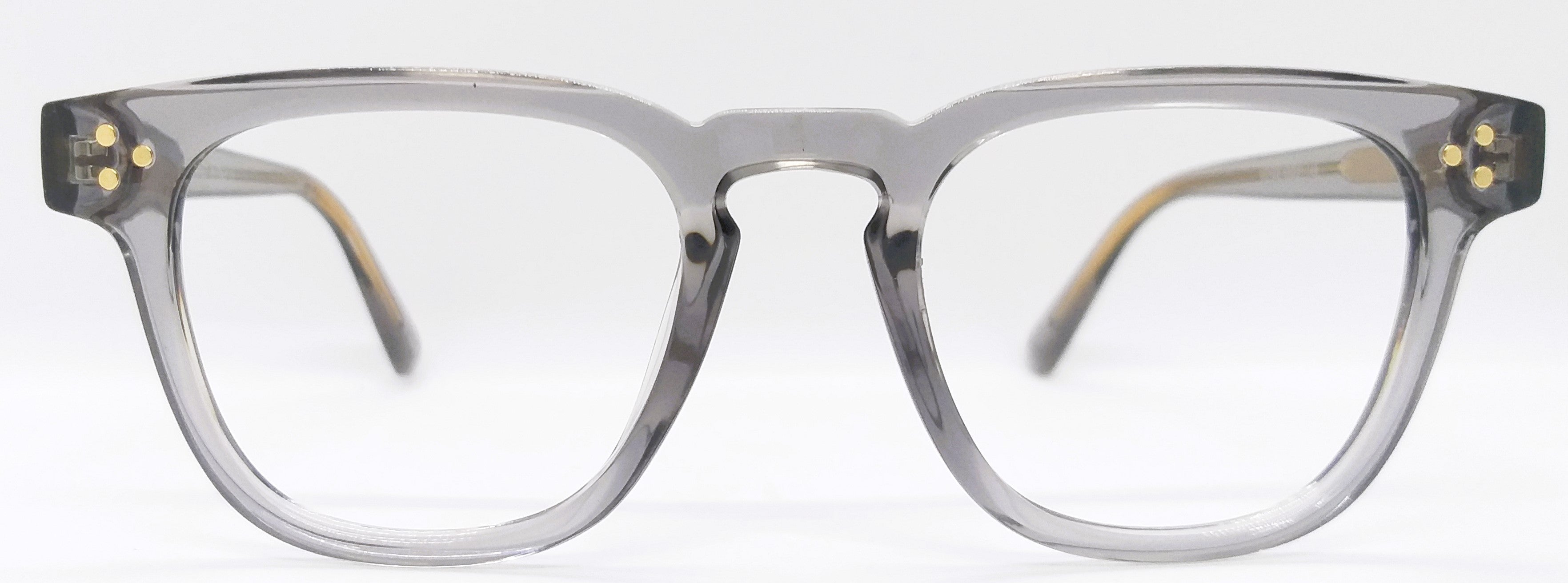 Frame Color:gray VE Target Grey Transparent Square Frame for Men & Women – Vidaestilio