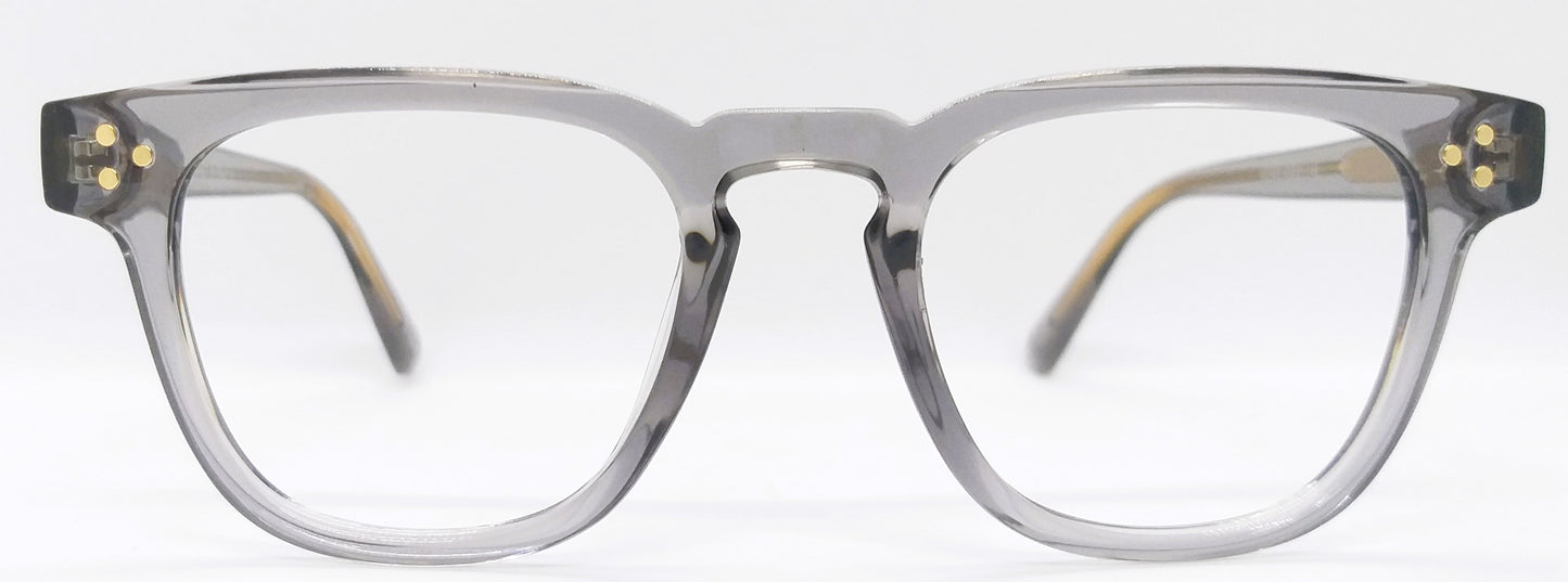 VE Target Grey Transparent Square Frame for Men & Women