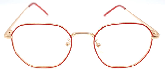 VE Red Geometry Frame for Men & Women