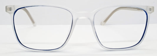 VE Rectangle White & Blue Frame