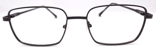 VE Black Rectangle Metal Frame for Men & Women