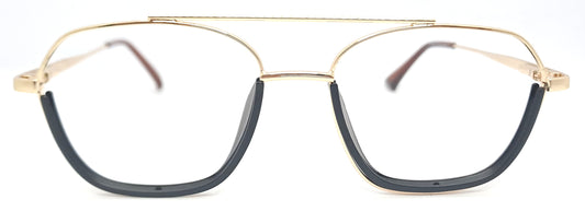 VE Gold & Black Square Frame for Men & Women