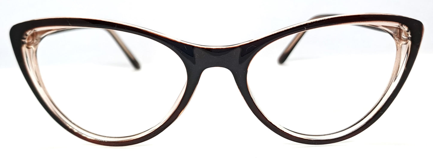 VE Brown Cat Eye Frame for Men & Women