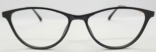VE Black Cat Eye Frame for Men & Women