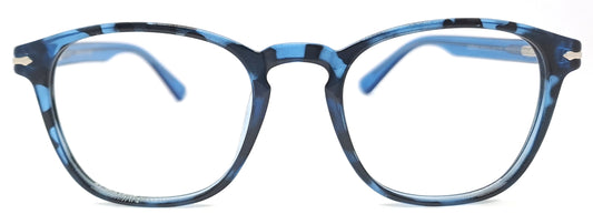 VE Texture Blue Square Frame for Men & Women