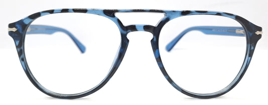 VE Texture Blue Aviator Frame for Men & Women