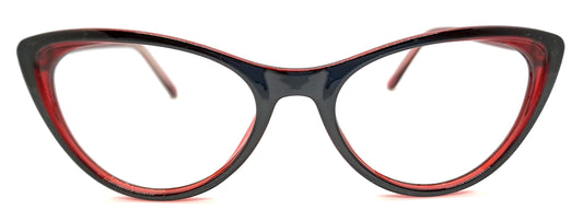VE Black & Wine Cat Eye Frame for Men & Women