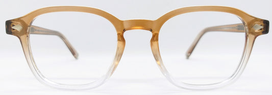 VE Target Orange & White Transparent Square Frame for Men & Women