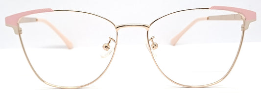 VE Cateye Pink & Gold Frame