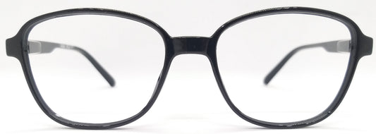 VE Glossy Black Square Frame for Men & Women