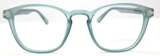 VE Transparent Blue Square Frame for Men & Women