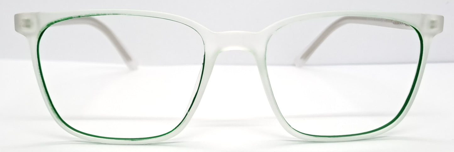 VE Rectangle White & Green Frame