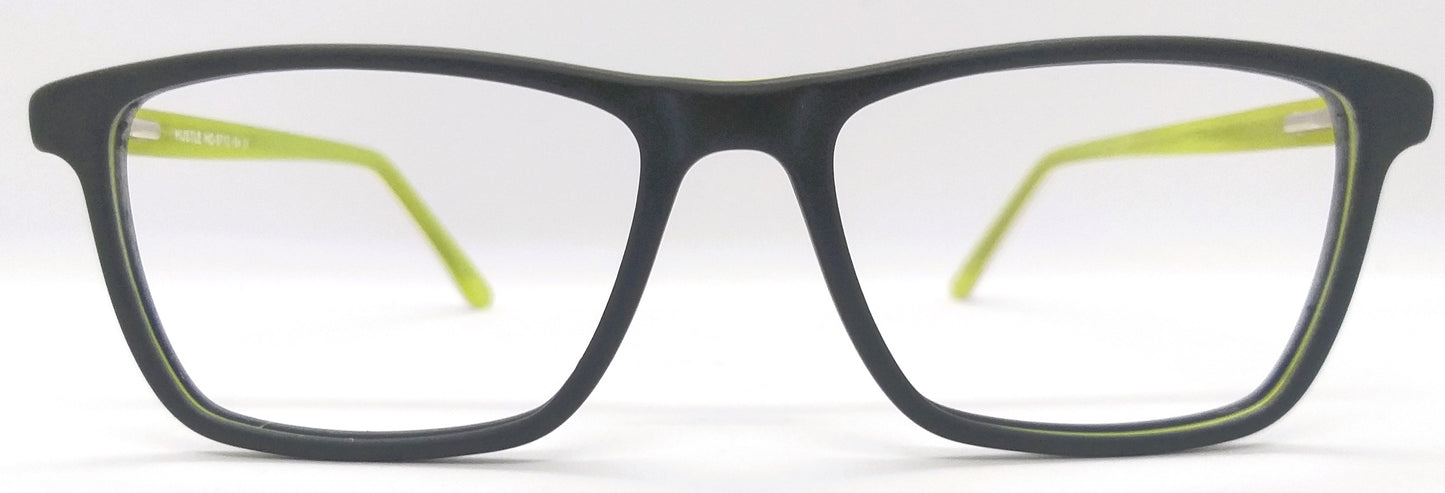 VE Graphite Rectangle Hustle Frame for Men & Women