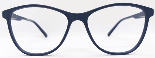 VE Dark Blue Round Frame for Men & Women