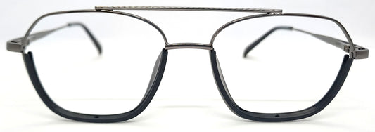 VE Gunmetal Square Frame for Men & Women