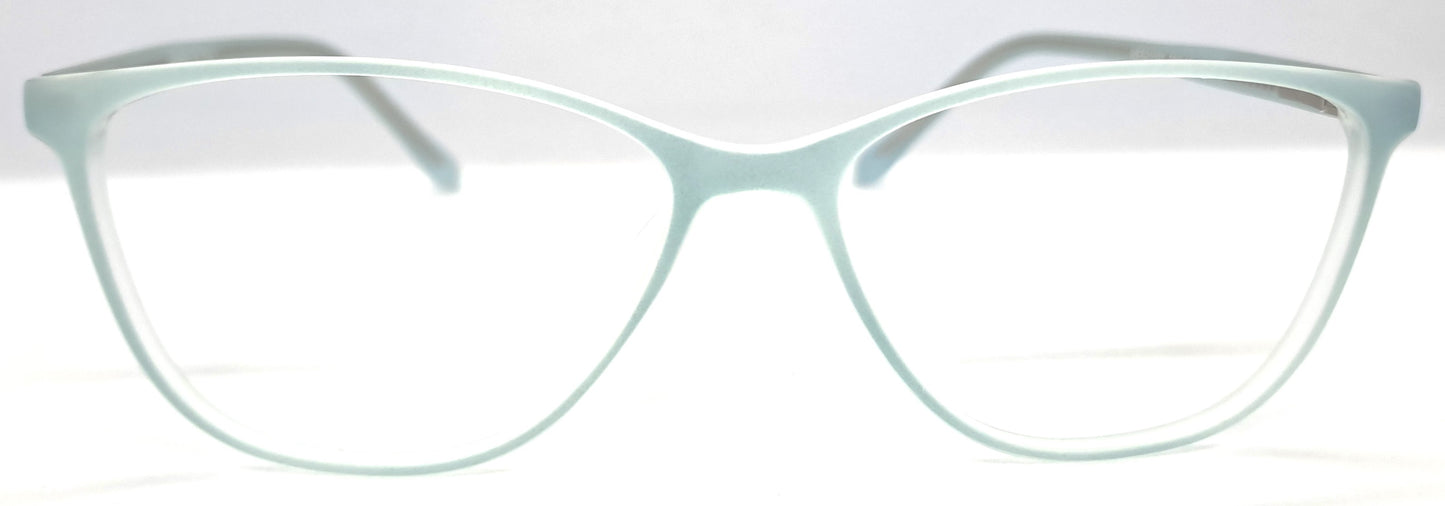 VE Teal Blue Cat Eye Frame for Men & Women