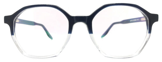 GA Round Blue & White Frame