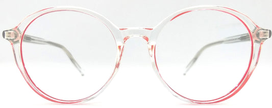 VE Red & Transparent Round Frame for Men & Women