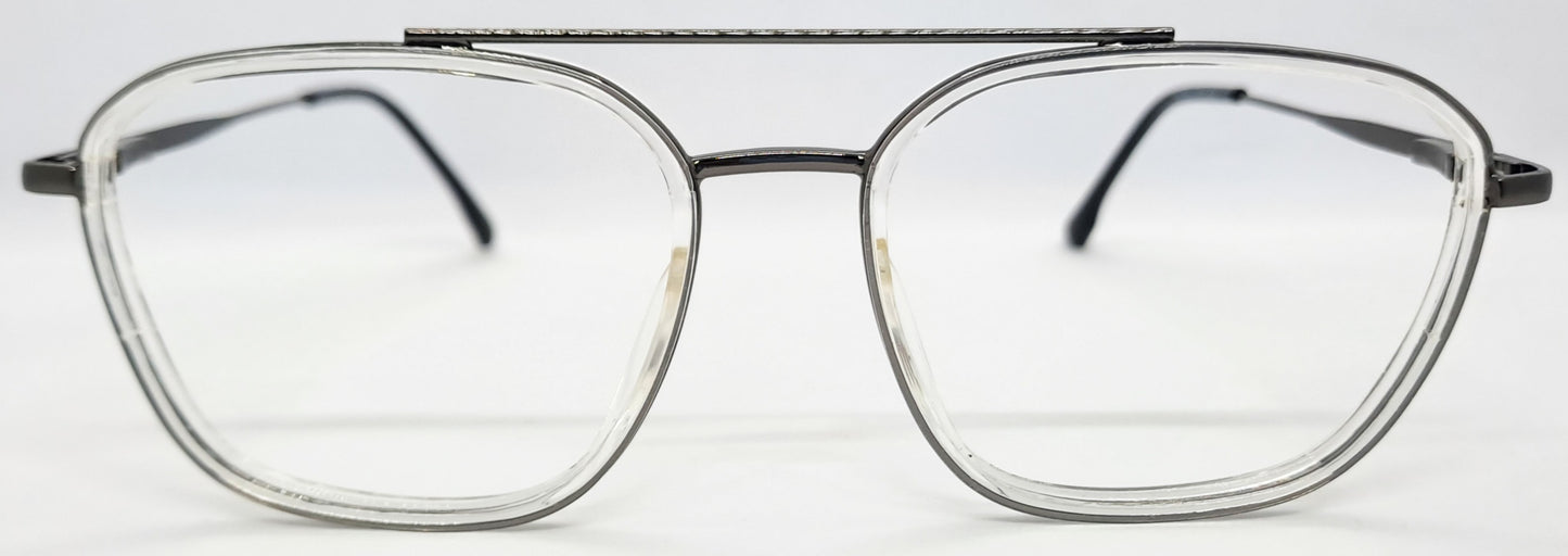 VE White Square Computer Glass Frame