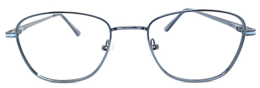 VE Blue Oval Metal Frame for Men & Women