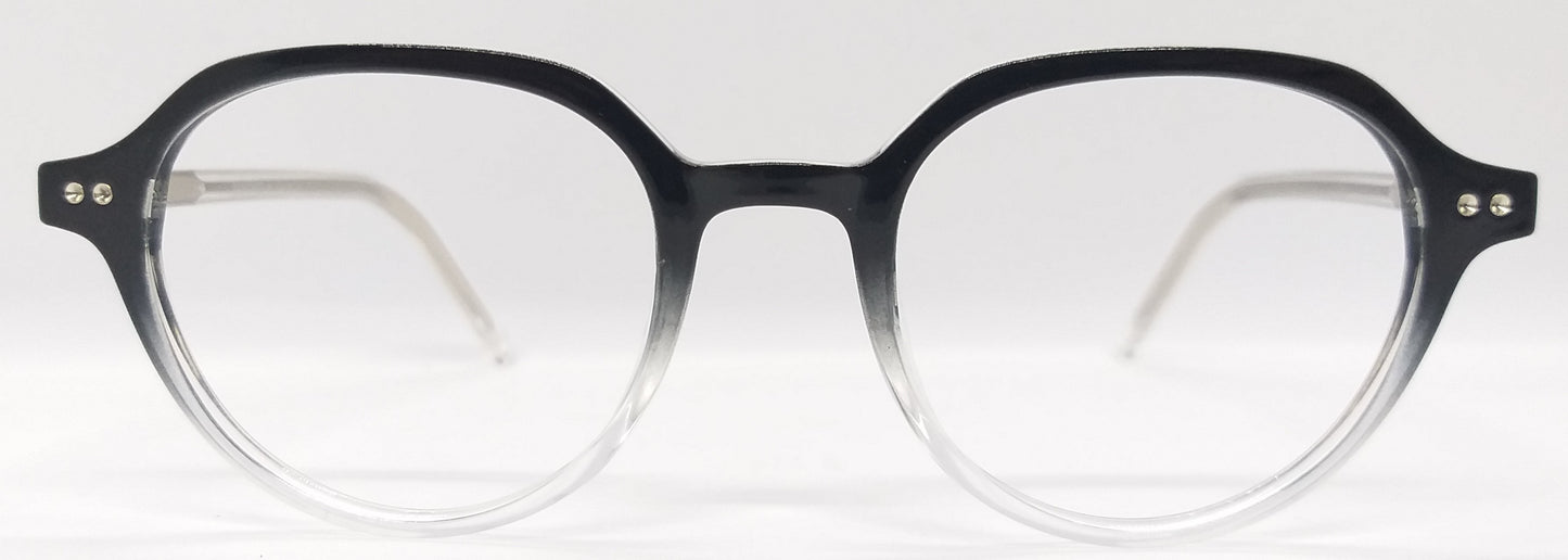 VE Target Black & White Round Frame for Men & Women