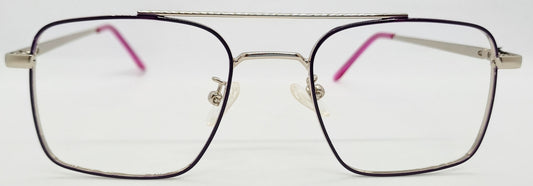 VE Purple & Silver Square Frame