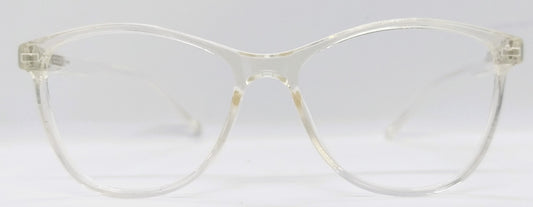 VE Transparent White Round Frame for Men & Women