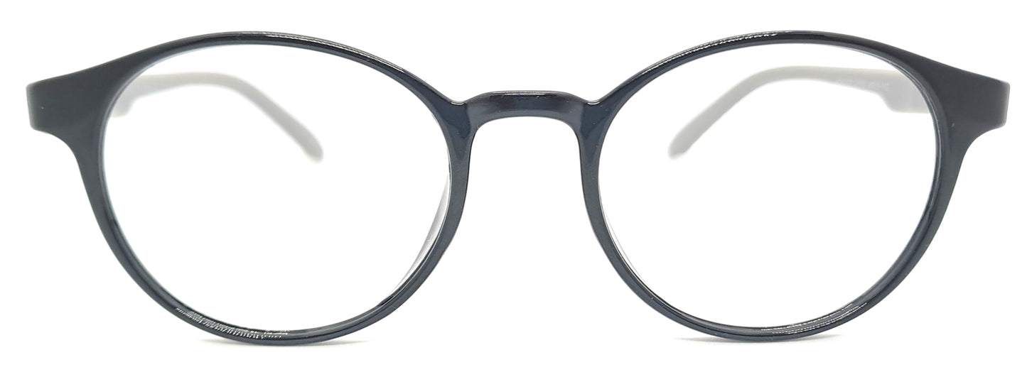 VE Black & Grey Round Frame for Men & Women