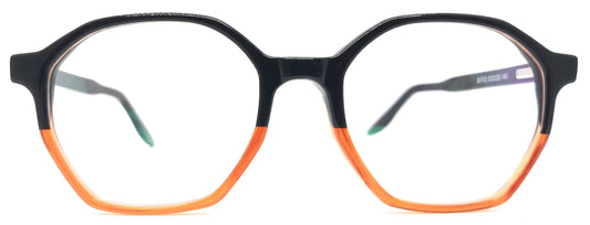 GA Round Black & Orange Frame