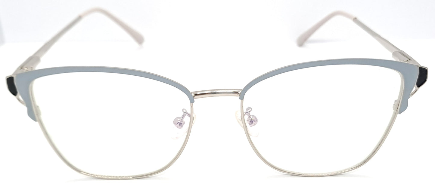 VE Cateye Silver & Gray Frame